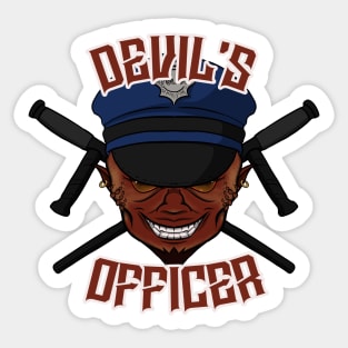 Devil's Officer Sticker